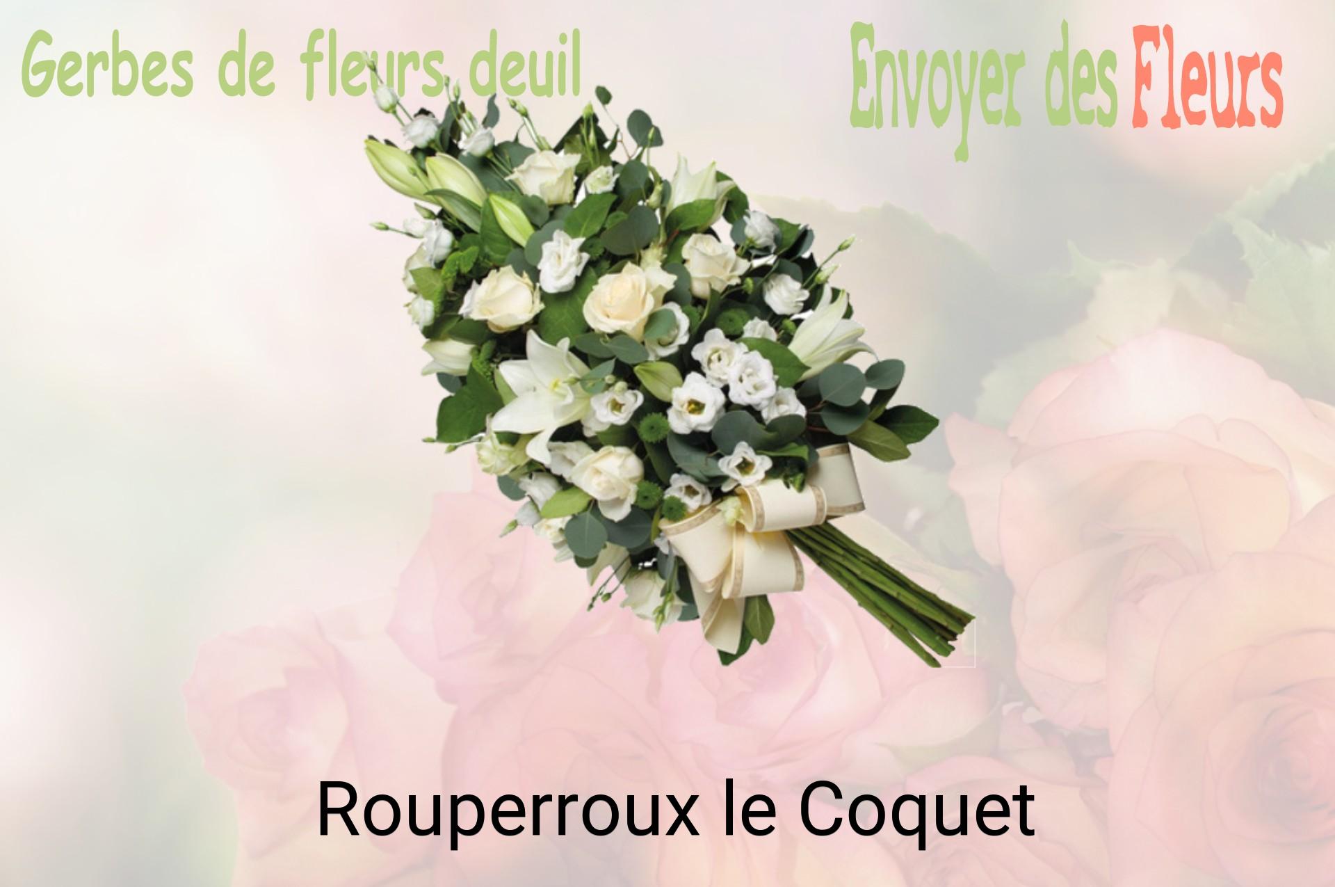Gerbe de fleurs de deuil livrée à Rouperroux-le-Coquet